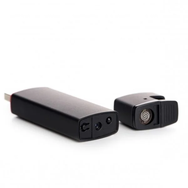 microfon spion cu inregistrare +camera spion cu lentila invizibila integrata in bricheta reala – senzor de miscare – nightvision 32gb [vl-11]